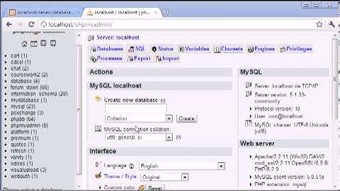 Beginner PHP Tutorial  110 - phpMyAdmin Part 1