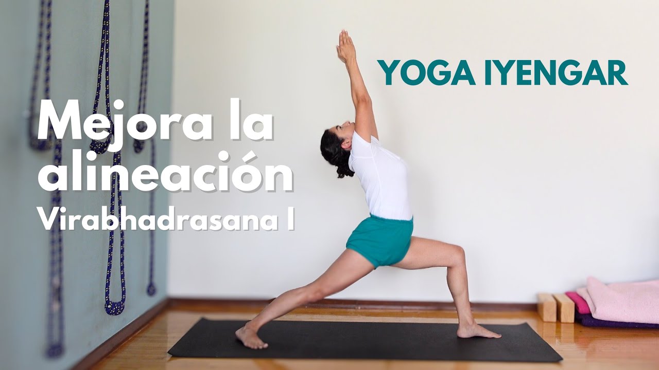 Clase Yoga Iyengar - Alineación y Uso de Props - Postura del Guerrero I Virabhadrasana I