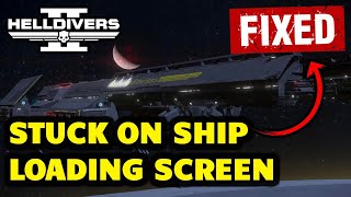 how to fix stuck on ship loading screen? - helldivers 2 tips & tricks!