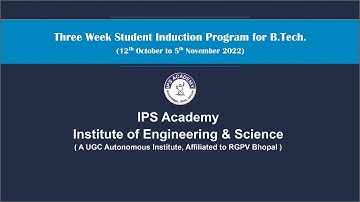 Student Induction Program 2022 - Institute of Engineering & Science, IPS Academy, Indore - Day 7
