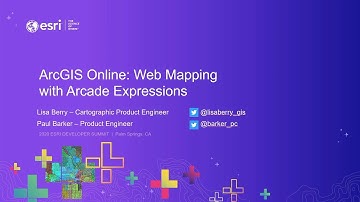 ArcGIS Online: Web Mapping with Arcade Expression