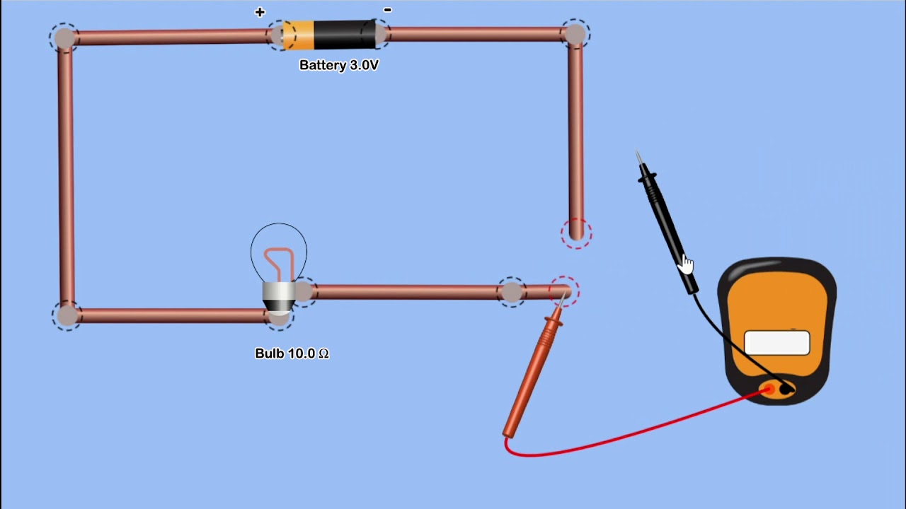 Measuring current on simple circuit - YouTube