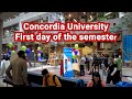 What is happening at concordia university on the first day of the semester  fall 2022  4k 60 fps