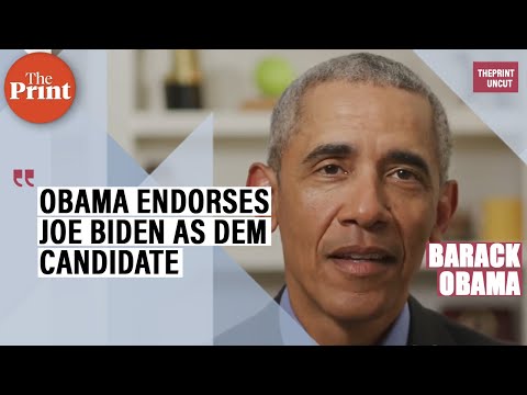 I’m proud to endorse Joe Biden as President of US : Barack Obama