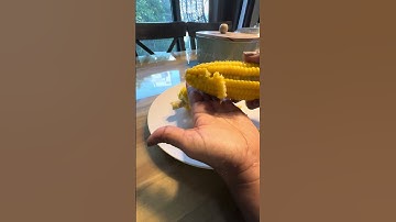 How to remove corn kernels easily  in 1 min ASMR