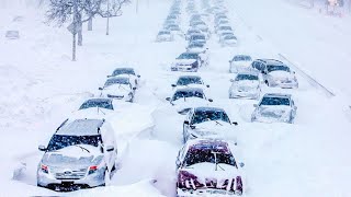 Heavy snow storm paralyzes roads and drowns cars in Ardahan, Turkey, news24