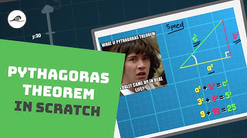 Application of Pythagoras Theorem in Real Life Using Scratch 3.0 (plus sqrt operator)