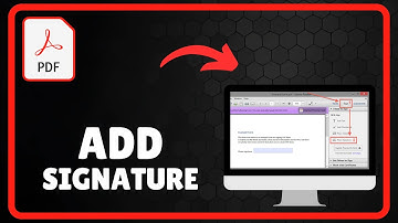 How to add signature in pdf file