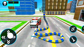 Robot Ular Anaconda Menyerang Kota | Android Gameplay