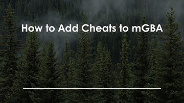 How to Add Cheats to mGBA