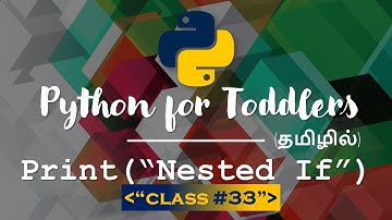 Learn Python in TAMIL | Nested if in Python | [TAMIL]