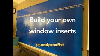 How to make a DIY window insert for noise reduction