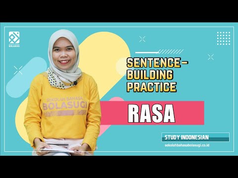 STUDY INDONESIAN :Sentence-building Practice (RASA)