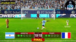 Argentina vs France - Penalty Shootout - Final FIFA World Cup 2022 - eFootball 2023 Gameplay screenshot 1