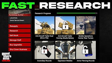 FASTEST Way To Unlock Bunker Research in GTA Online! (Best Weapon Upgrades)