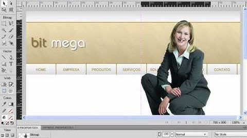 AULA 08/10 MINI CURSO DE ADOBE FIREWORKS CS4 -- LAYOUT PARTE 2