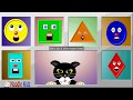 Lets learn shapes and colors with tommy the cat  preschool educational shapes song for kids