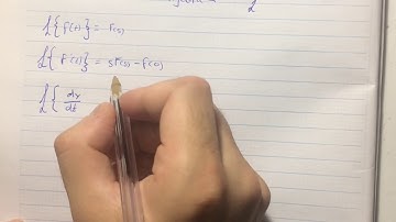 Laplace Transform to solve a differential equation #1 Part 1