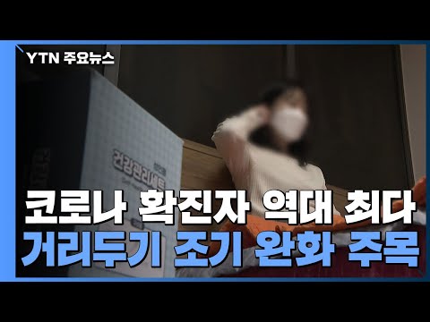 일일 확진자 또 역대최다...거리두기 조기 완화 주목 / YTN