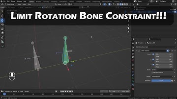 Limit Rotation Bone Constraint Blender