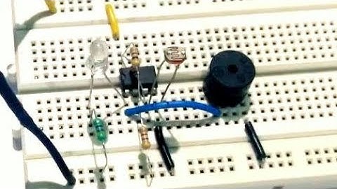 Dark Sensor Using LM358 on bread-board  | Op-Amp Circuit  |  Basic Electronics Project