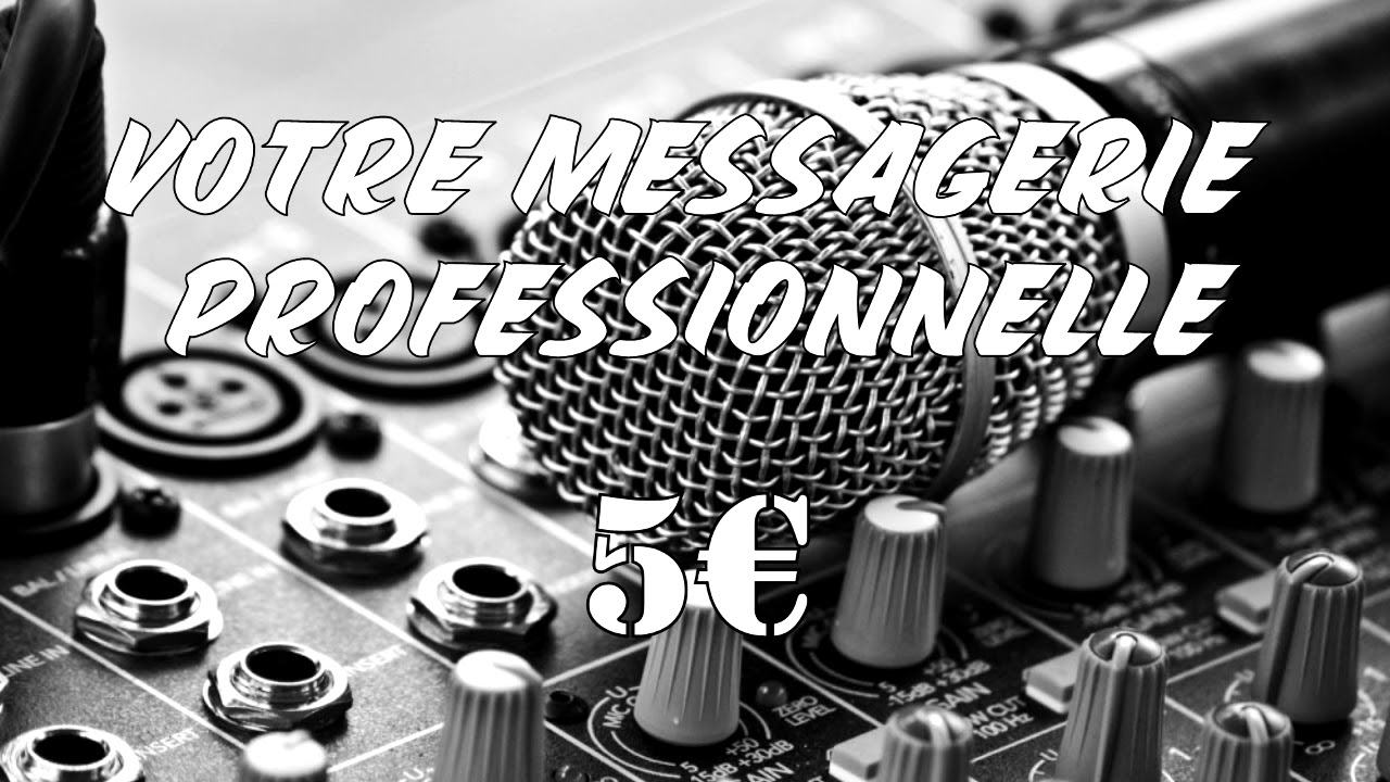 enregistrer votre messagerie vocale professionnelle Fr/En/It/Jp