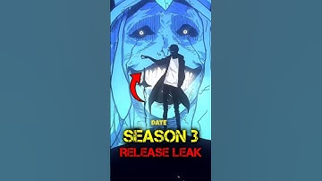 SOLO LEVELING SEASON 3 RELEASE DATE LEAKED!! #shorts #sololeveling