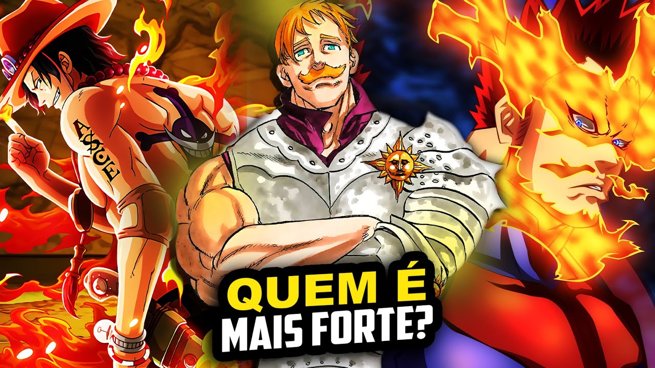 10 Usuarios de FOGO por NIVEL DE PODER dos ANIMES