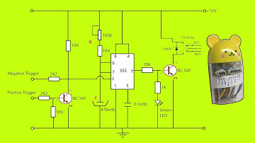 Monostable Multivibrator | DIY Timer Circuit Diagram with Relay