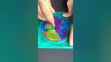 Warning: This Scratch Paper Spirograph Will Give You Chills! Can You Watch It? #shorts #art #asmr