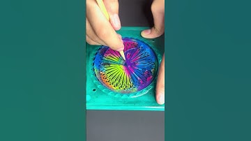 Warning: This Scratch Paper Spirograph Will Give You Chills! Can You Watch It? #shorts #art #asmr