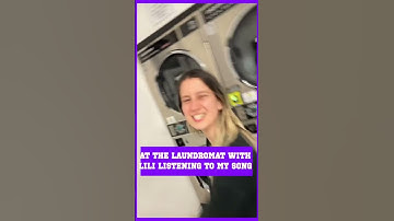 Thumbnail of At the laundromat with Lili listening to my song Past Life  Having fun