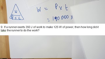 Power part 2   Calculating Work Done and Time