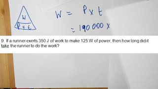 Power part 2   Calculating Work Done and Time