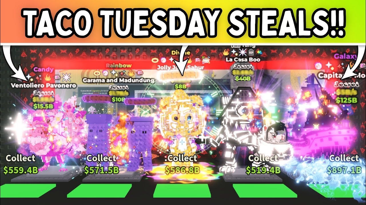 I STOLE THE CRAZIEST BRAINROTS FROM TACO TUESDAY ADMIN ABUSE!! *INSANE!!* Steal a Brainrot ROBLOX!