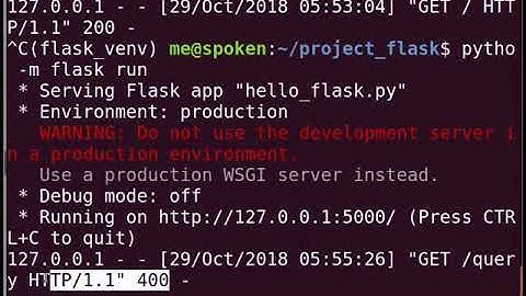 Request Response Cycle in a Flask Web App - English