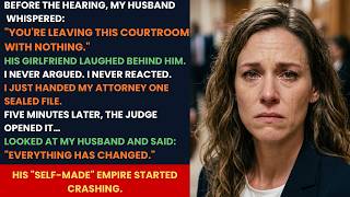 My Husband Said I'd Leave the Divorce With Nothing — Then the Judge Opened One File