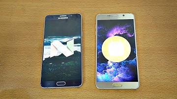 Samsung Galaxy Note 5 Android 7.0 Nougat vs Note 5 Android 6.0.1 Marshmallow - Speed Test! (4K)