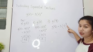 Evaluating EXPONENTIAL Function | General Mathematics | Tagalog Explained