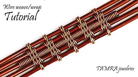 Wire weaving / wrapping tutorial for beginners with 5 base wires,  Star weave pattern tutorial