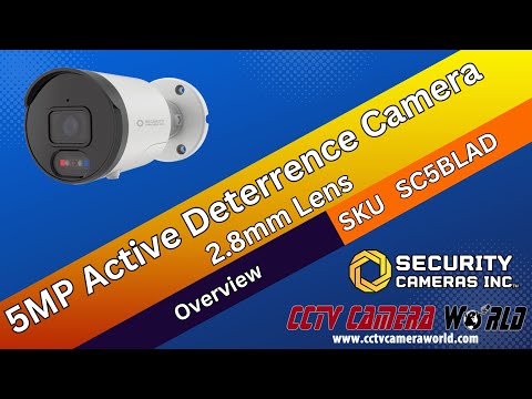 5MP Wide Angle Active Deterrence Bullet Camera with AI by Security Cameras Inc™ — Product Overview