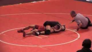Kid gets choked out in wrestling match