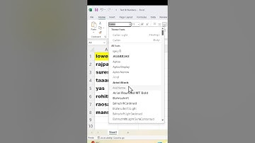 How to change font style in microsoft excel #fontstyle #howto #excel