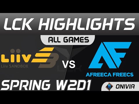 LSB vs AF Highlights ALL GAMES LCK Spring Season 2021 W2D1 Liiv SANDBOX vs Afreeca Freecs by Onivia