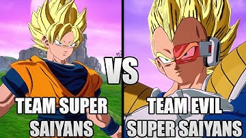 Team Super Saiyans VS Team Evil Super Saiyans (CPU VS CPU) - Dragon Ball Sparking! Zero Mods