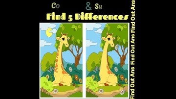Find 5 Differences between two images #shorts