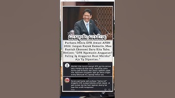 Purbaya Minta DPR Awasi APBN 2026: #shorts #dpr #news #trending #menkeu