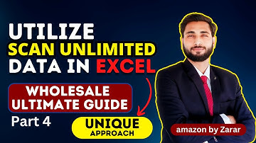 How to manage and use filters in scan unlimited excel data of amazon fba wholesale | Part 4