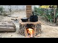 Amazing! Technology To Build Chimney Stoves From Cement, Gravel And Clay, Diywoodstove