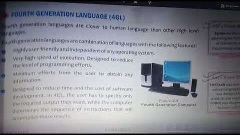 Revision of 4GL and Summarised information of Ch-1, Class-6, Computer, By Anand Vijay.